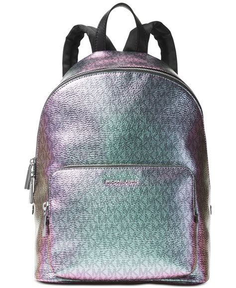 michael kors wythe iridescent|Michael Kors Wythe Metallic Large Backpack .